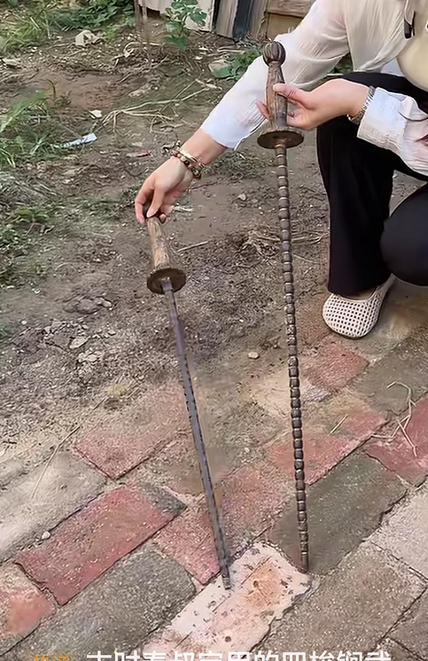 古代的鞕锏，肯定不如现在的钢筋。