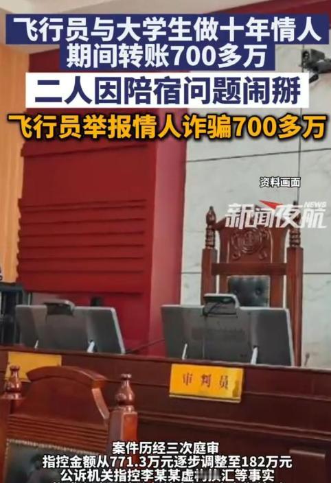 “白嫖成功了！”上海，40岁已婚飞行员在2012年，包养刚上大学的18岁女孩。他