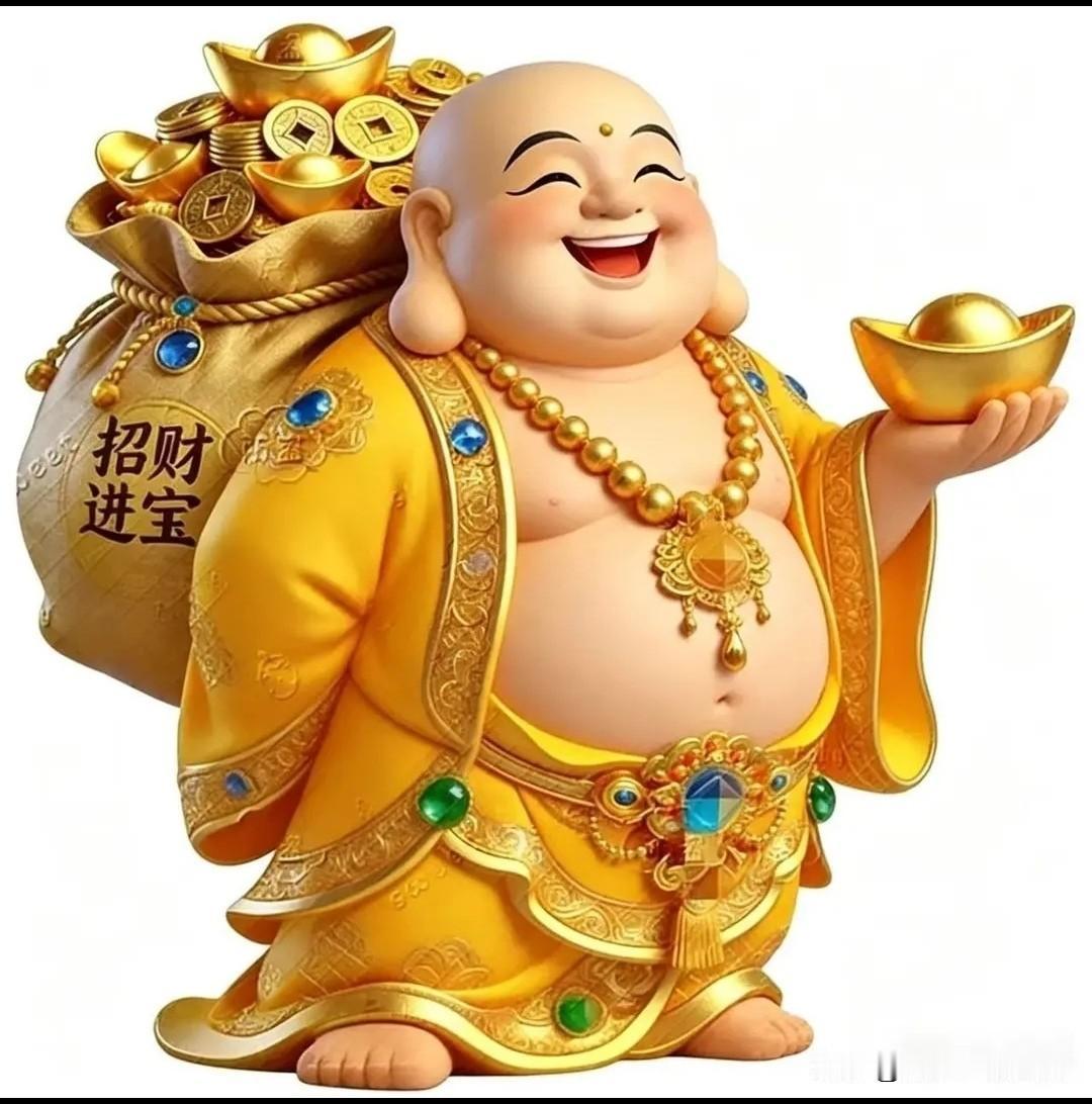 日进斗金，布施天下。喜逢弥勒送财纳福，心存善念，财福双收。有缘刷到，留下一句