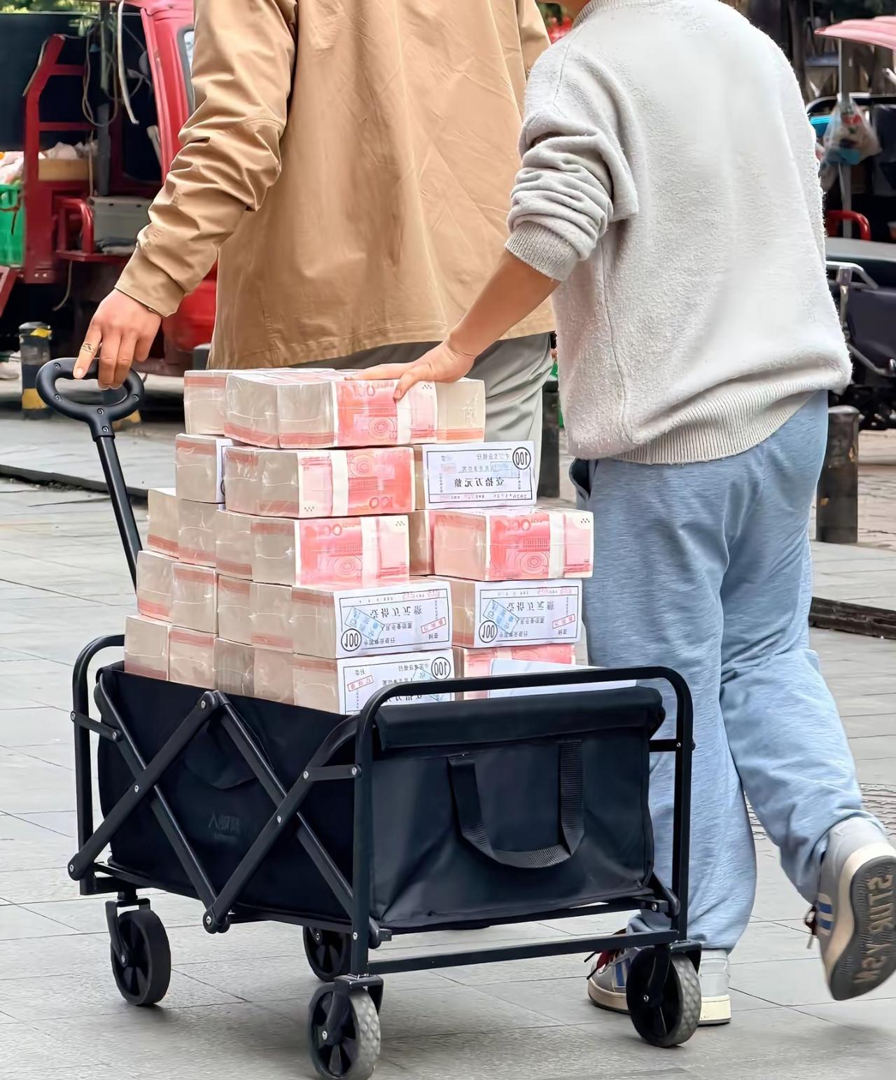 显摆啥？跟谁没有似的，就下面那个小推车，我有俩[捂脸哭][捂脸哭][我