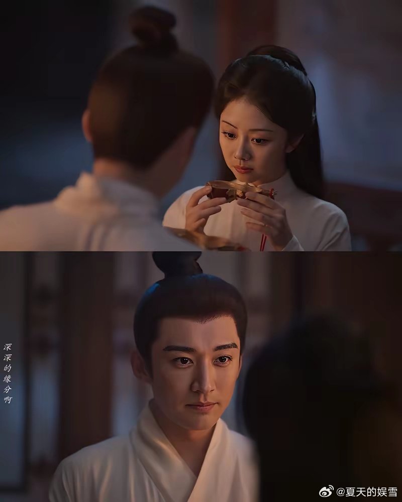 34年没碰过女人的将军，洞房夜把媳妇吓得直掐他。​《兰香如故》里，林锦岐跟兰香补办合卺酒，红烛纱帐，