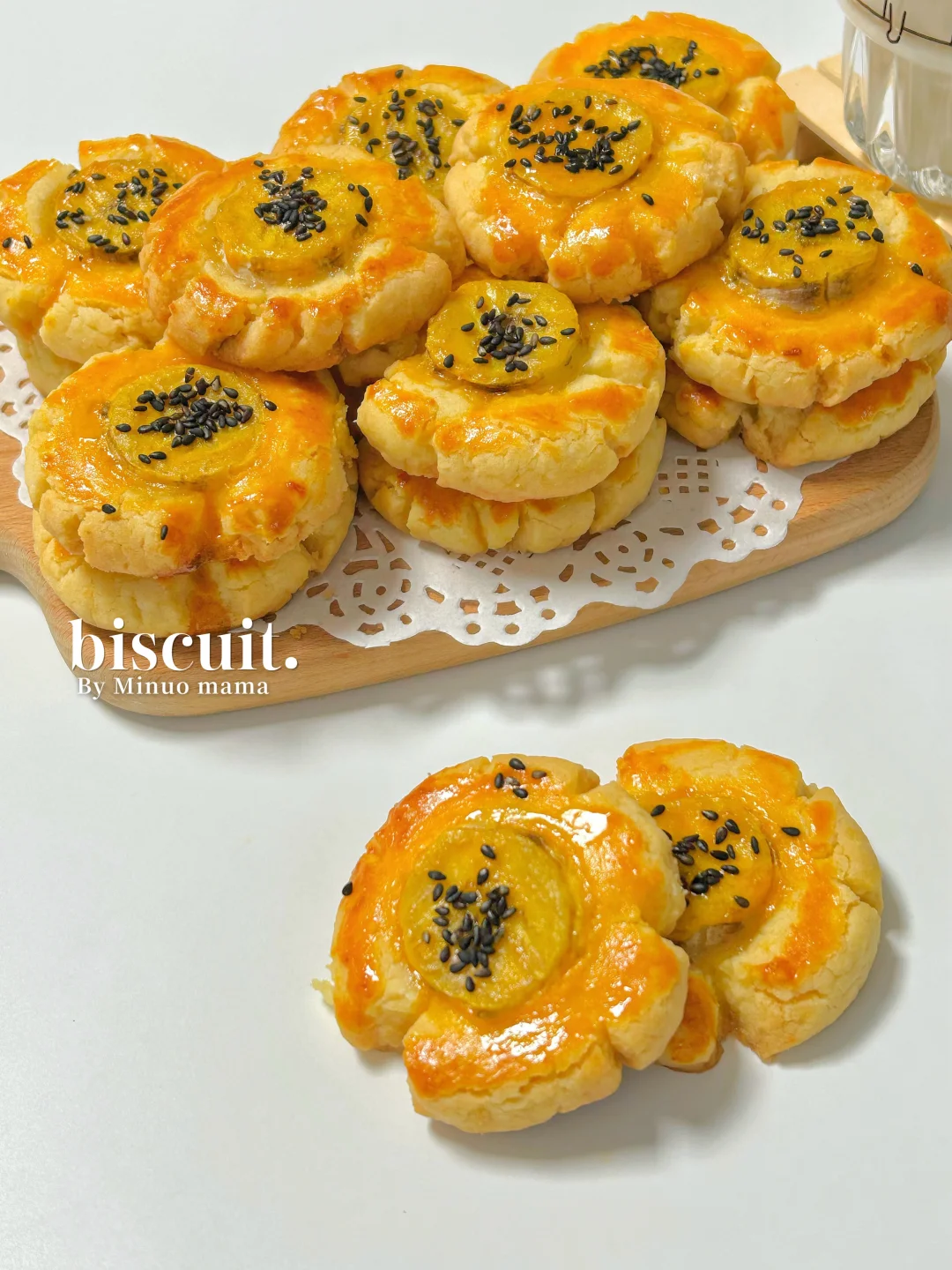 巨好吃的香蕉桃酥‼️酥到掉渣.有手就会~