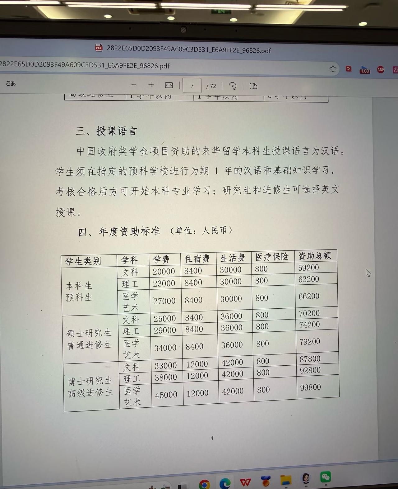 留学生来华能拿这么多奖学金今天看了某站章北海up的一个视频，才知道给这么多，