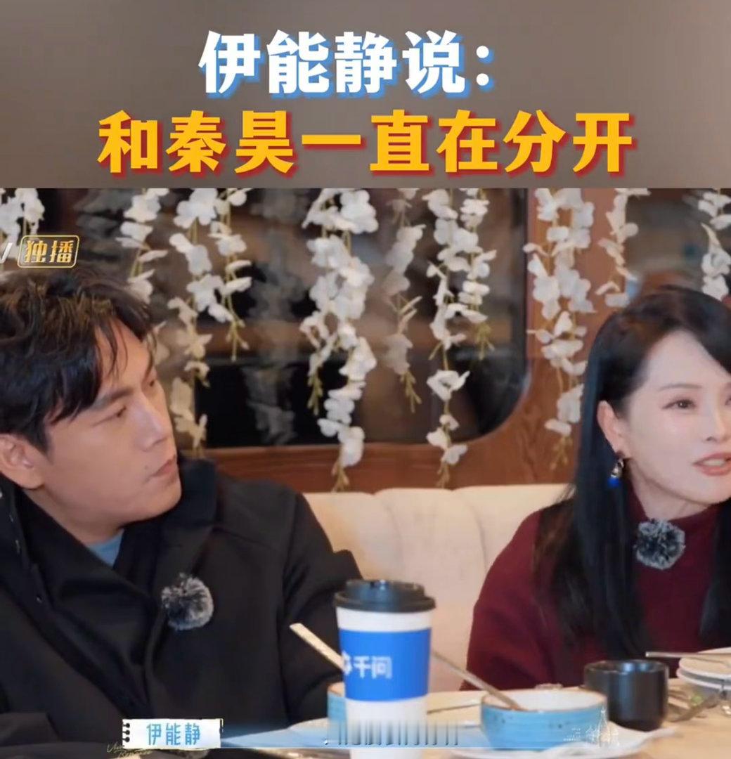 伊能静说和秦昊一直在分开伊能静和秦昊结婚后，秦昊事业起飞，全年几乎都在工作。无