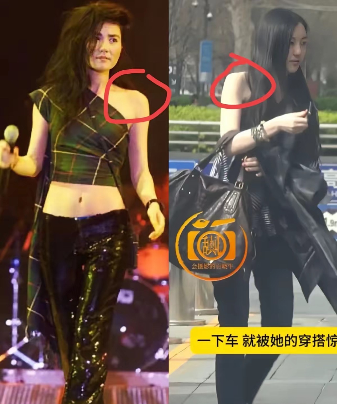 李嫣最新街拍曝光，19岁的她身材高挑衣品在线，完全看不出曾是唇腭裂患儿。这姑娘把