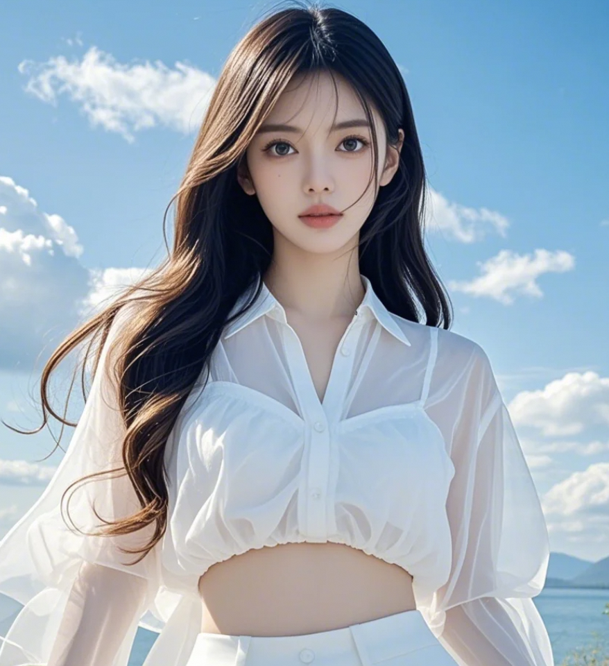 她的睫毛轻颤，抖落漫天星子入人间