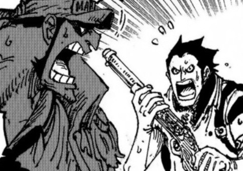 路飞爸爸帅炸天💥不愧是龙啊！！！据补充情报：龙违抗命令，用枪指着他队长的脑袋！