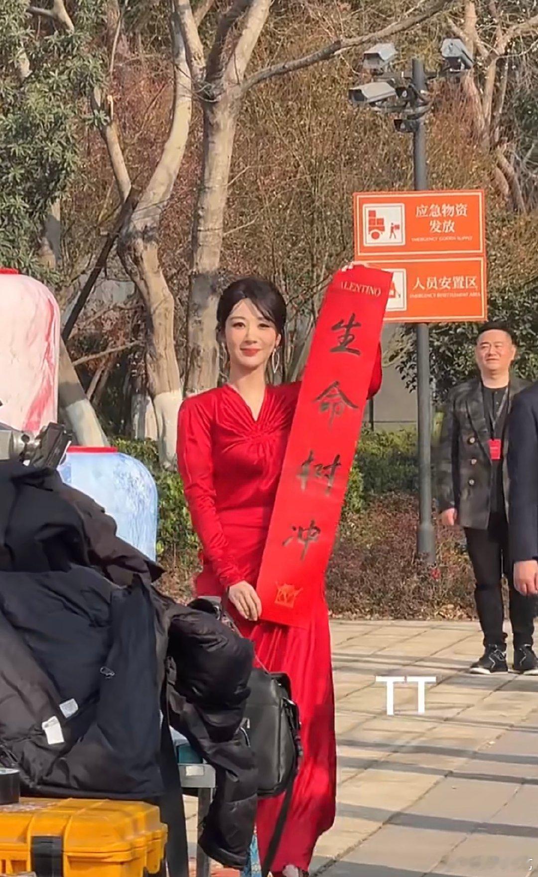 杨紫展示生命树对联暖心又有爱的杨紫上线！亲手写下生命树横幅给粉丝展示，现场满是