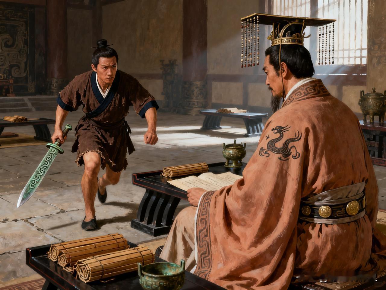 晋惠公五年秋，夷吾得到密报：秦国使者秘密会见了在狄国流亡的兄长重耳。这个消息像一