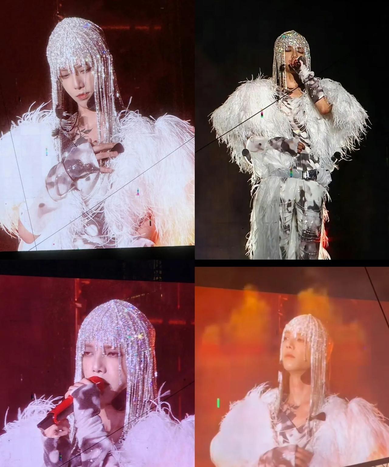 华晨宇的造型师有点太牛了吧他的演唱会妆造好炸裂，真的只有我想不到没有他做不到