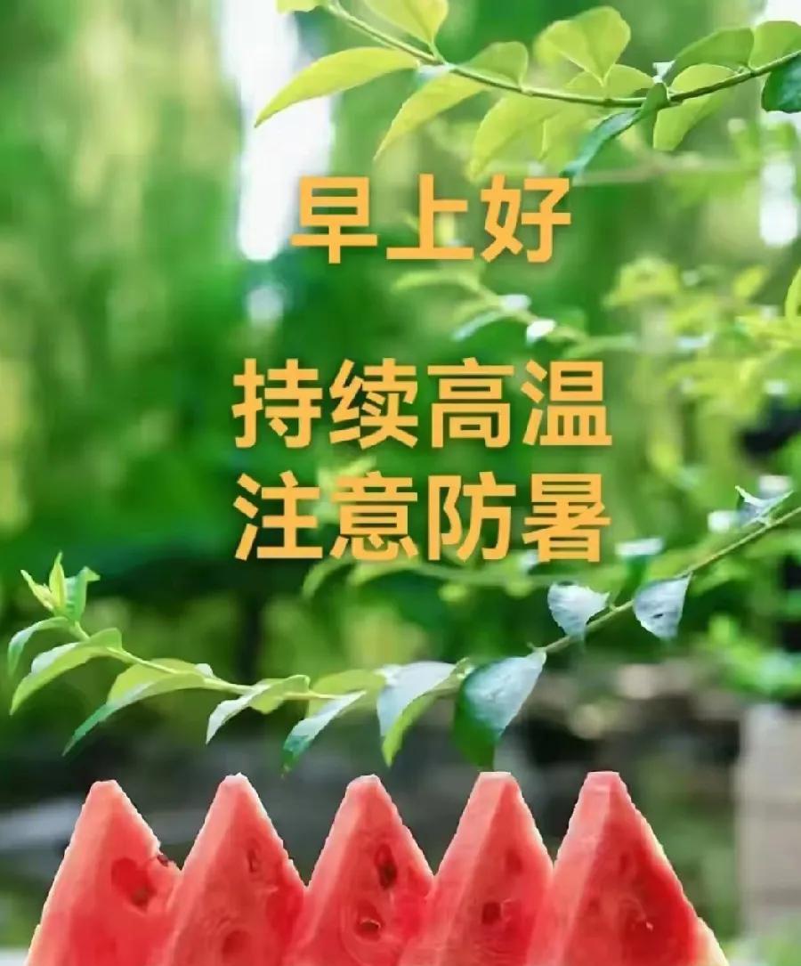 [玫瑰]早上好[玫瑰]烈日炎炎似火燃，炽热赫赫漫山川。林间鸟雀藏荫息，陌上耕