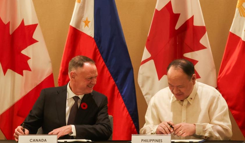 令人警惕，加拿大和菲律宾签署防务协议加拿大于周日成为第五个与菲律宾签署《驻军
