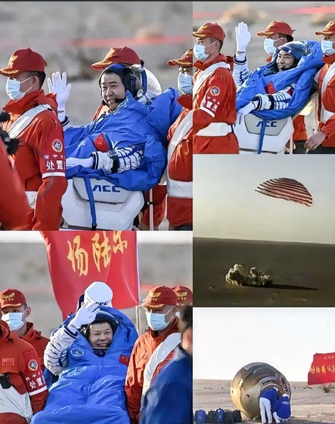 发现没，神舟二十号乘组回来，大家可能都没有注意，以前着陆舱降落，都要有很多地面人