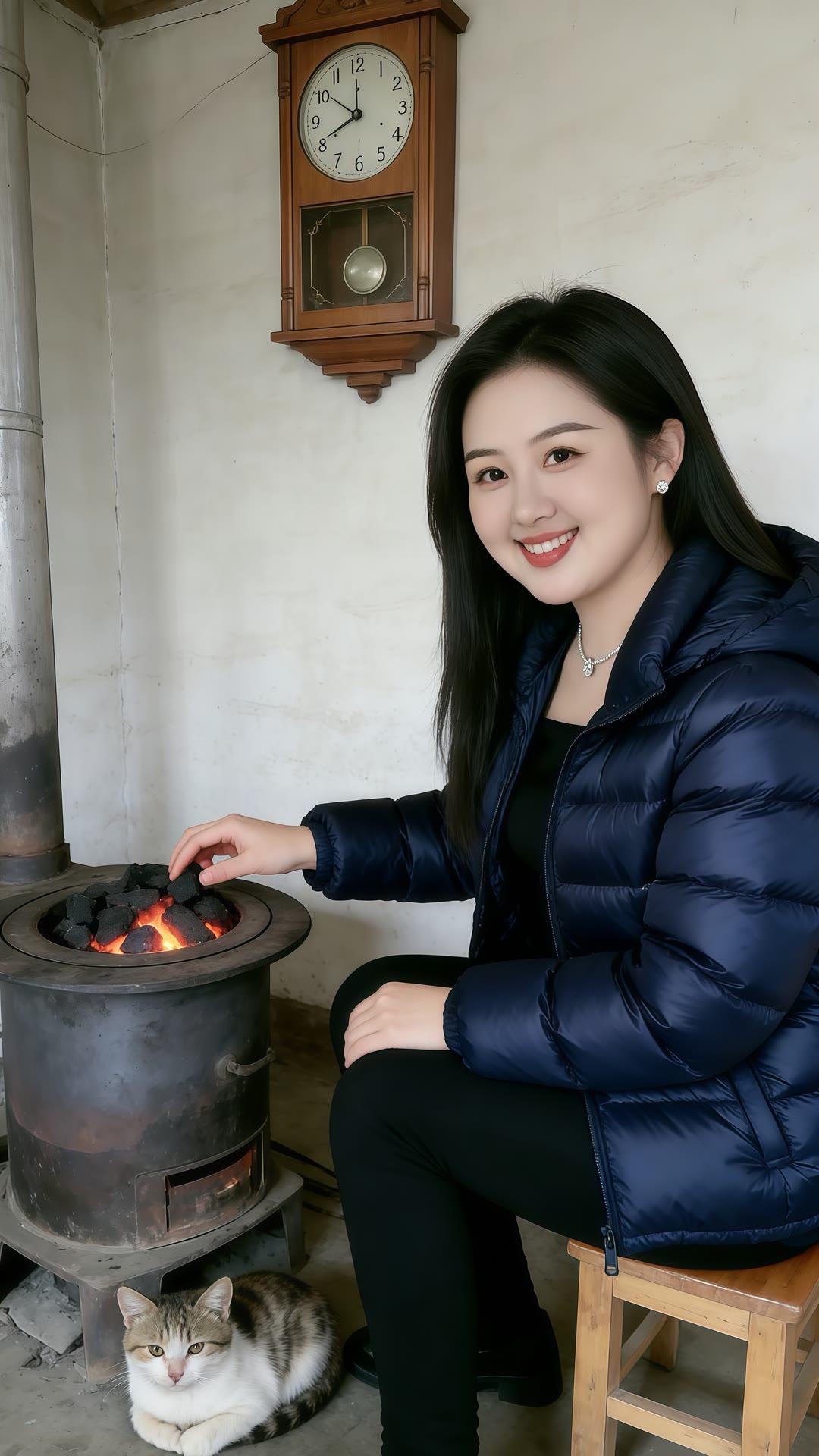 冬日暖阳下，与猫咪相伴的温馨时光