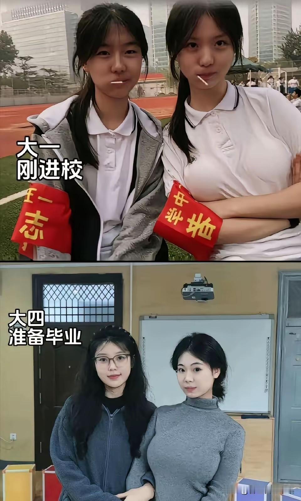 不得不说，要是毕业照时候，也吃棒棒糖合照，就完美了！