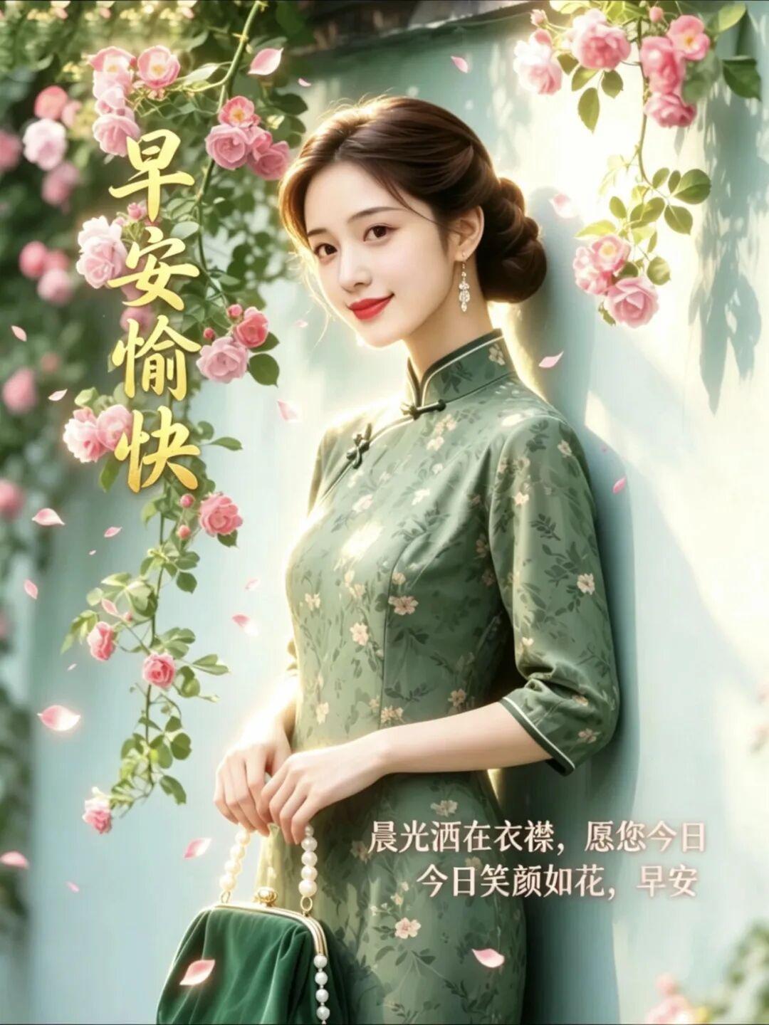 ✨😄🌿新的一天祝福至！让快乐与你相拥，让烦恼悄然远走，让幸福对你永远绽放笑颜
