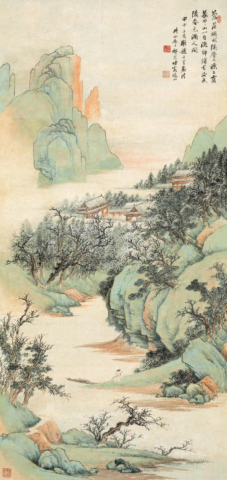 【祁崑：民国北宗青绿山水第一人】提起民国北宗山水，绕不开一位低调却实力顶尖的