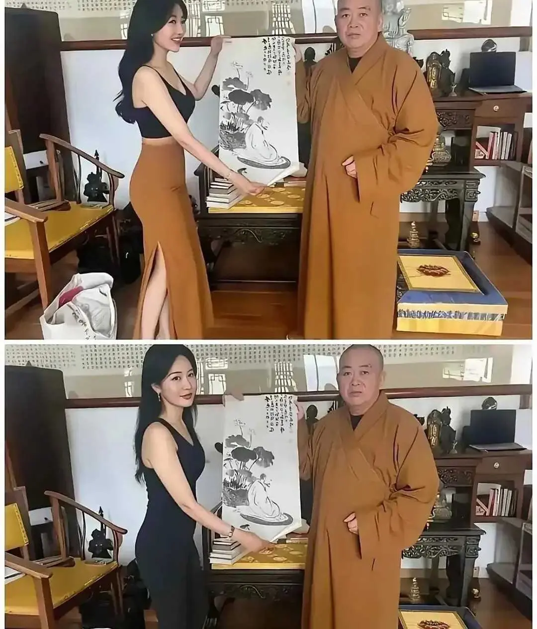看到美女开光前后的变化！！