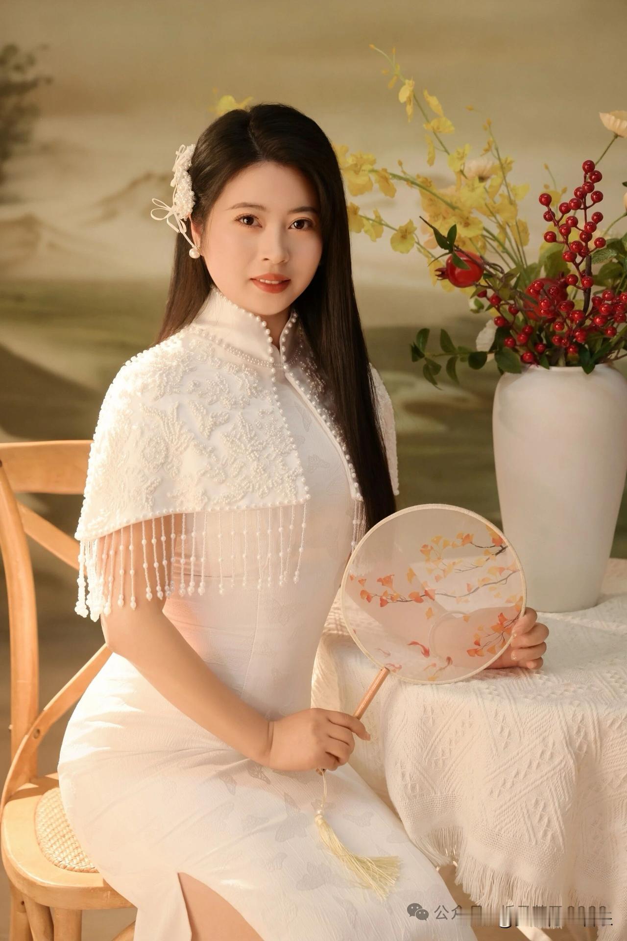 把日子过成诗～第一套旗袍写真走在晨光与微风里感觉自己也与这风景融为一幅画