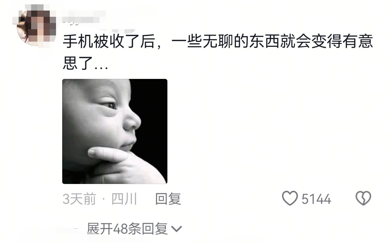 内容过于真实当妈妈以为收了我的手机，我就可以学习了时……