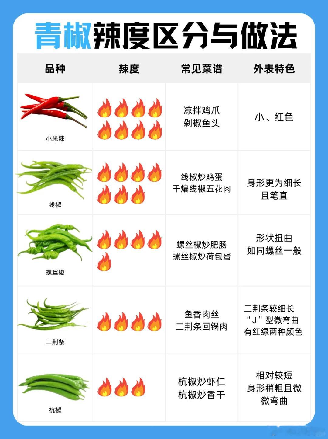 辣椒的品种真的很多，辣的不辣的，还有各种形状各种颜色，去菜市场都只能随便选两张图