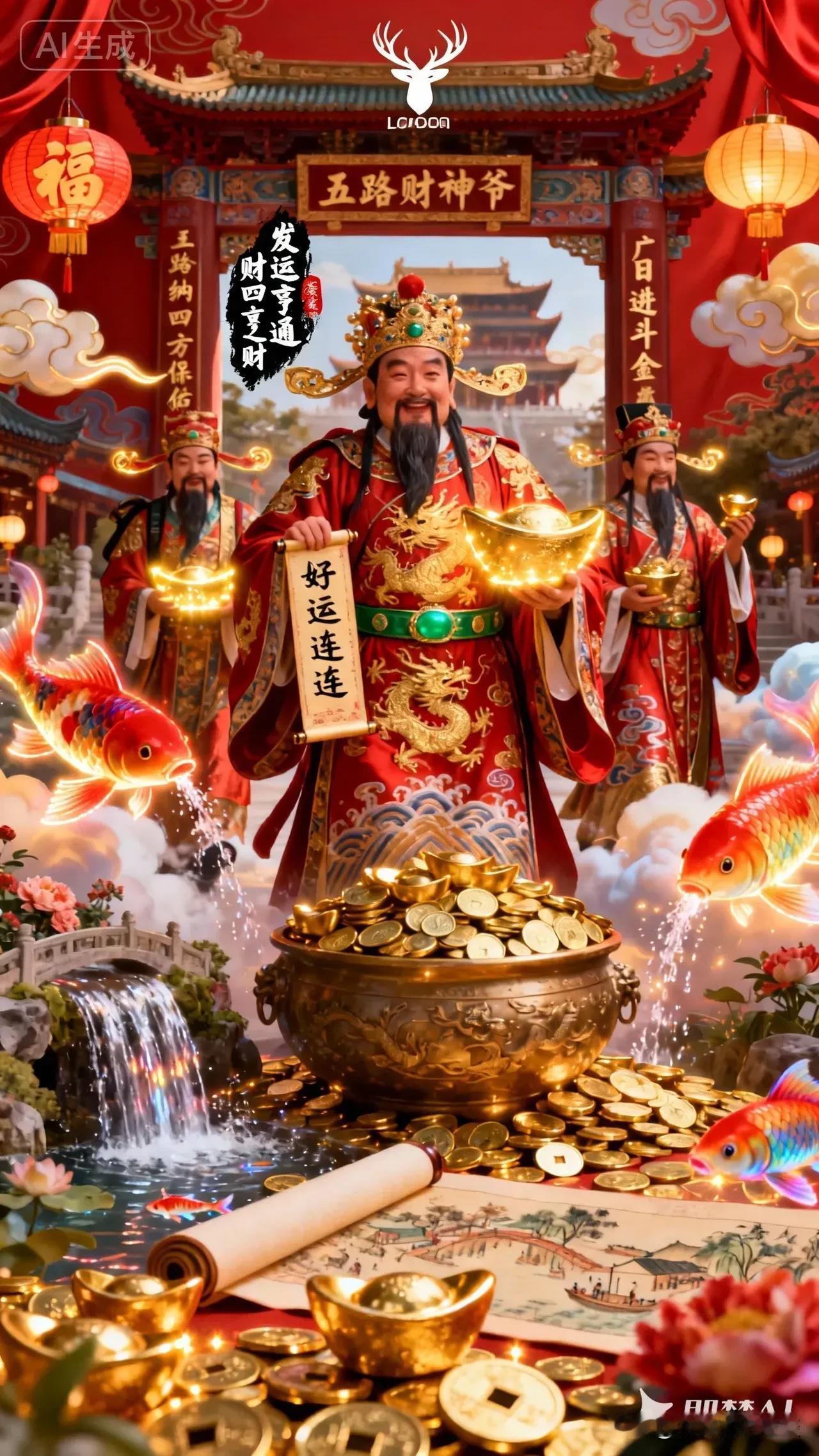 时间节点：今天是初五，所有文案前加一句“初五迎财神，给您拜个晚年”，既不迟到，