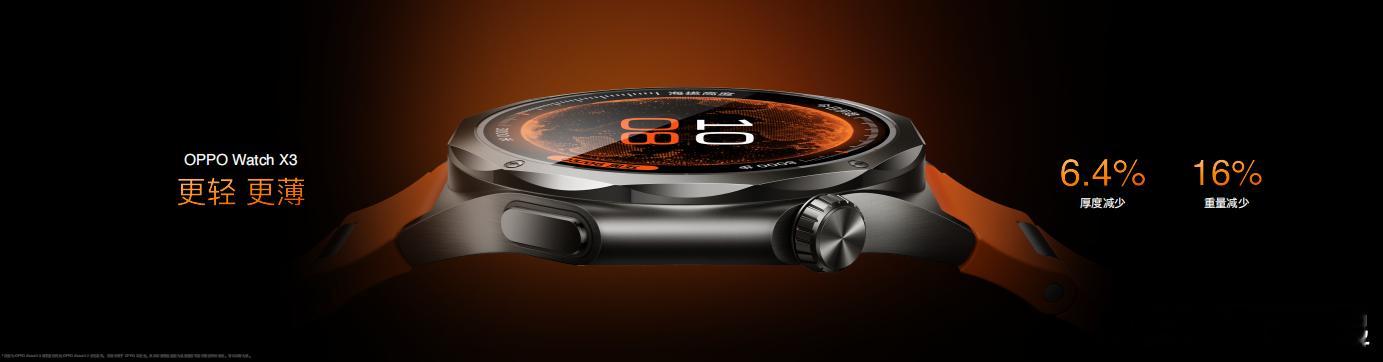 爱运动的人一定需要一块精致的智能手表！OPPOWatchX3带来三款配色，你