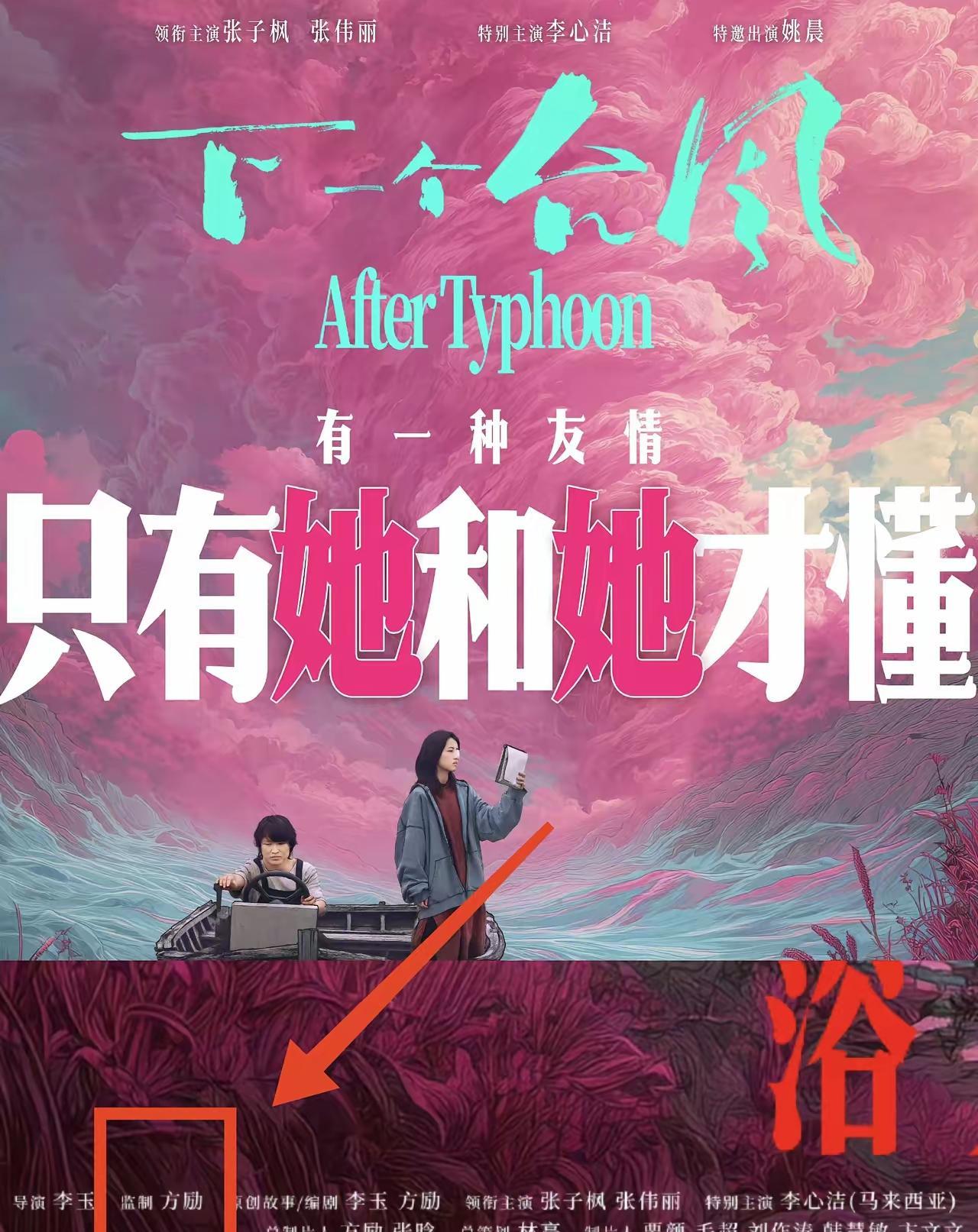 张子枫沦为彻底的牺牲者！方励的新电影《下一个台风》这个月25号上映，但是果不其