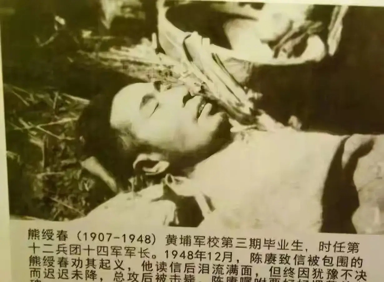 1948年12月15日，双堆集战场的烂泥地里，陈赓蹲下身，指尖轻轻合上熊绶春圆睁