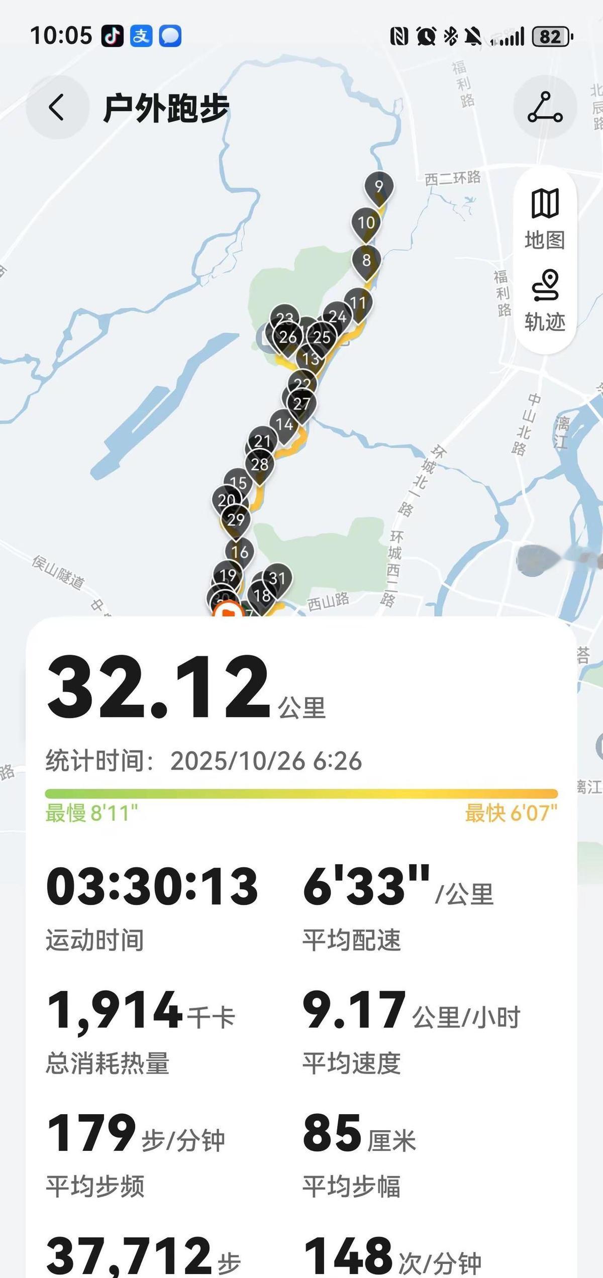 跑完32公里，腿不是自己的了，但心是亮的。桂马就在眼前，这哪是训练，分明是跟自