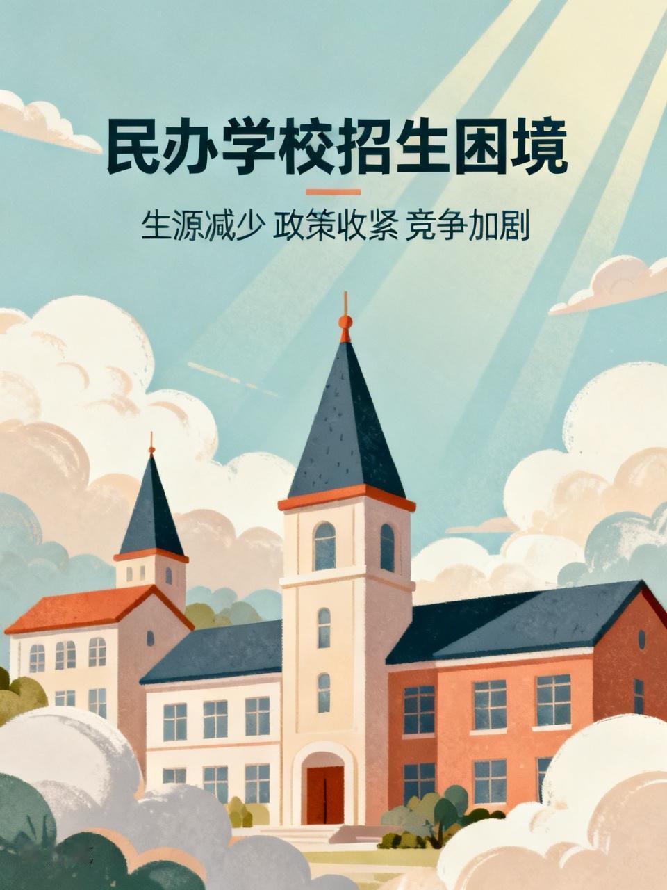 最近，经常和民办学校的校长们交流，大家都在为招生发愁。原来很红火的民办学校，好