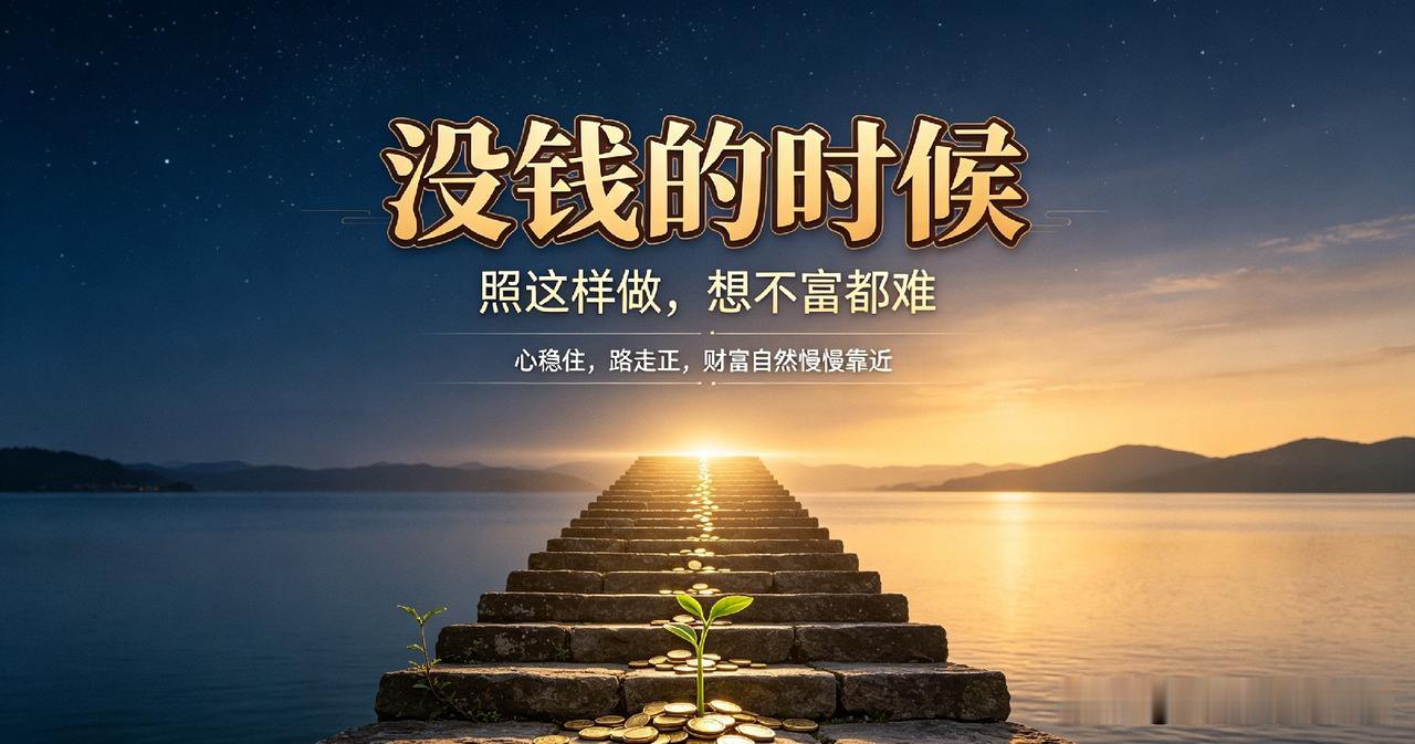 没钱的时候，照这样做，想不富都难低谷缺钱时，很多人会疑惑：囊中羞涩，拿什么