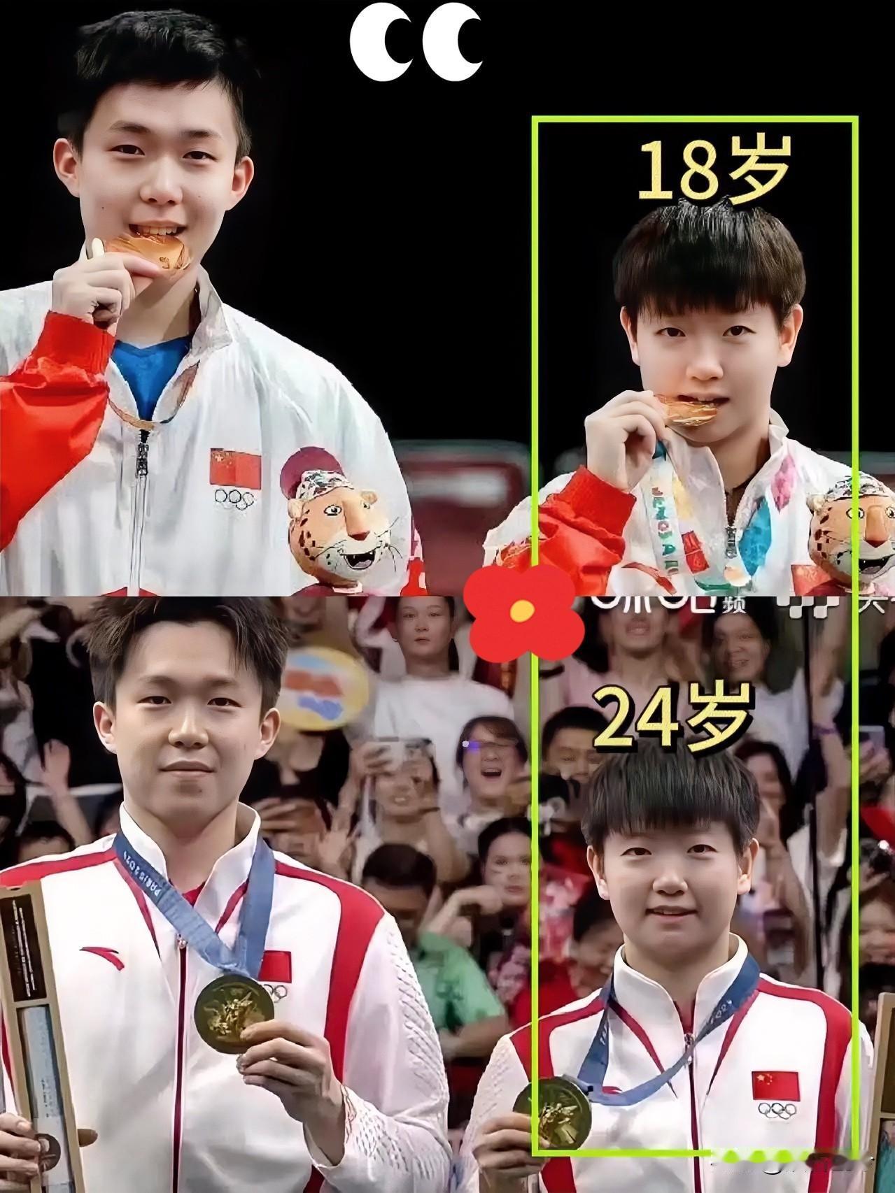 [红脸笑]真是服了孙颖莎这张脸，老天爷是不是给她的时间按了暂停键？