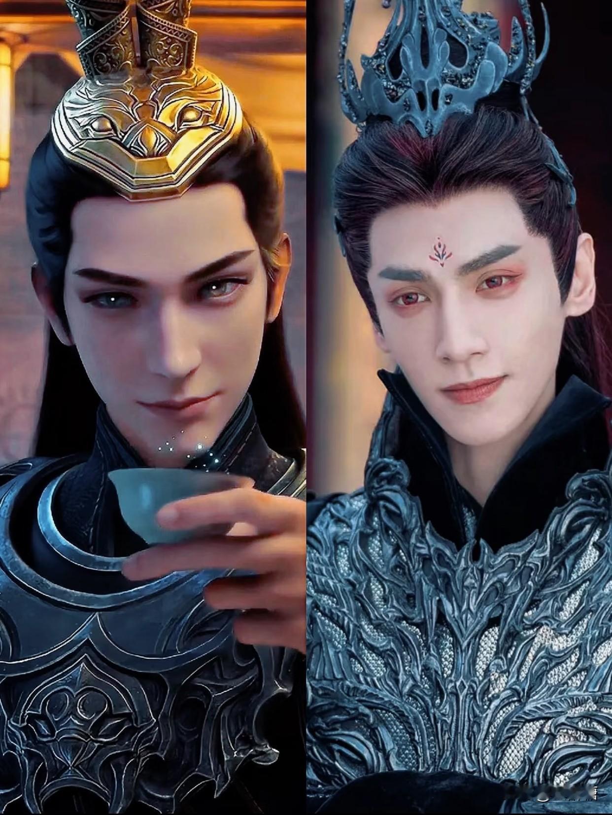 看动画片《凡人修仙传》里的风希，觉得他长得特别像罗云熙在《长月烬明》里演的澹台烬