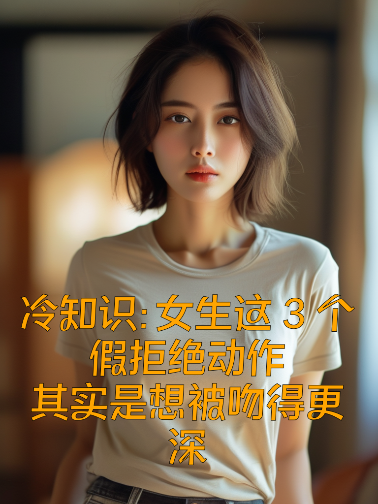 冷知识：女生这3个'假拒绝'动作，其实是想被吻得更深