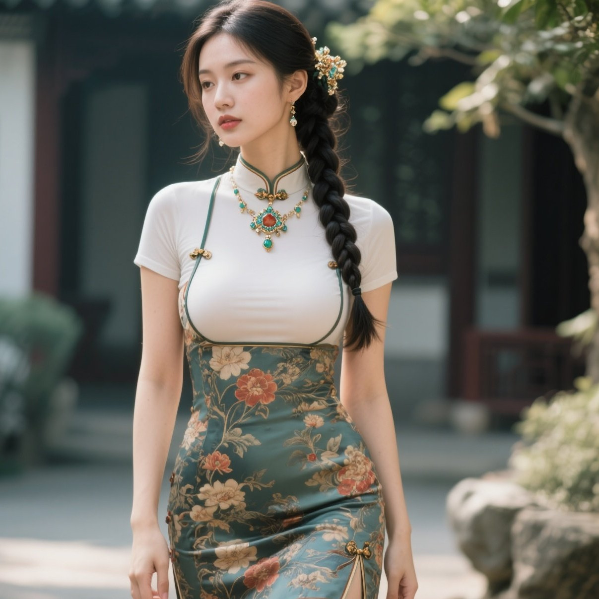 玲珑曲线旗袍妆，风情万种韵悠长