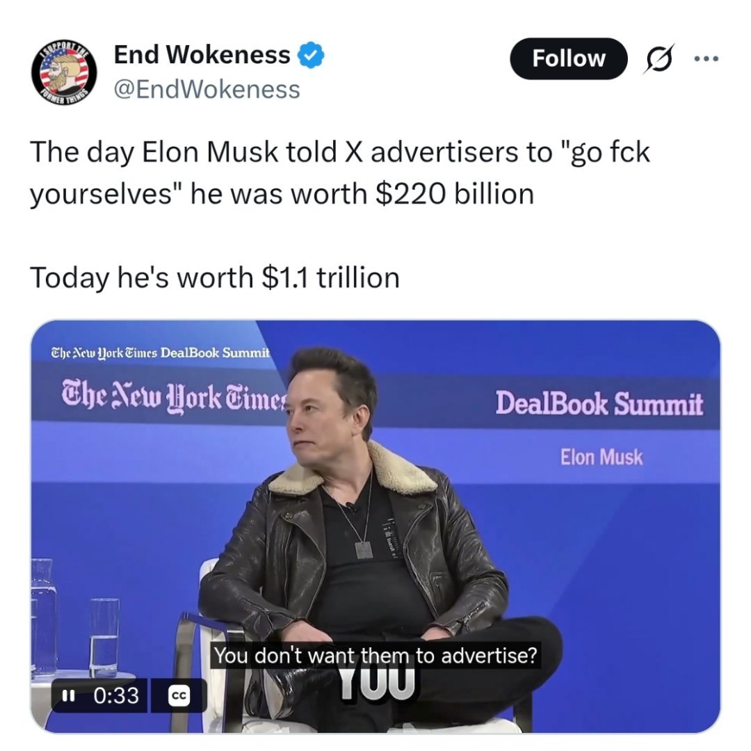 马斯克曾以为SpaceX成功率不到10%¹马斯克当年买下推特，对广告商不屑一顾