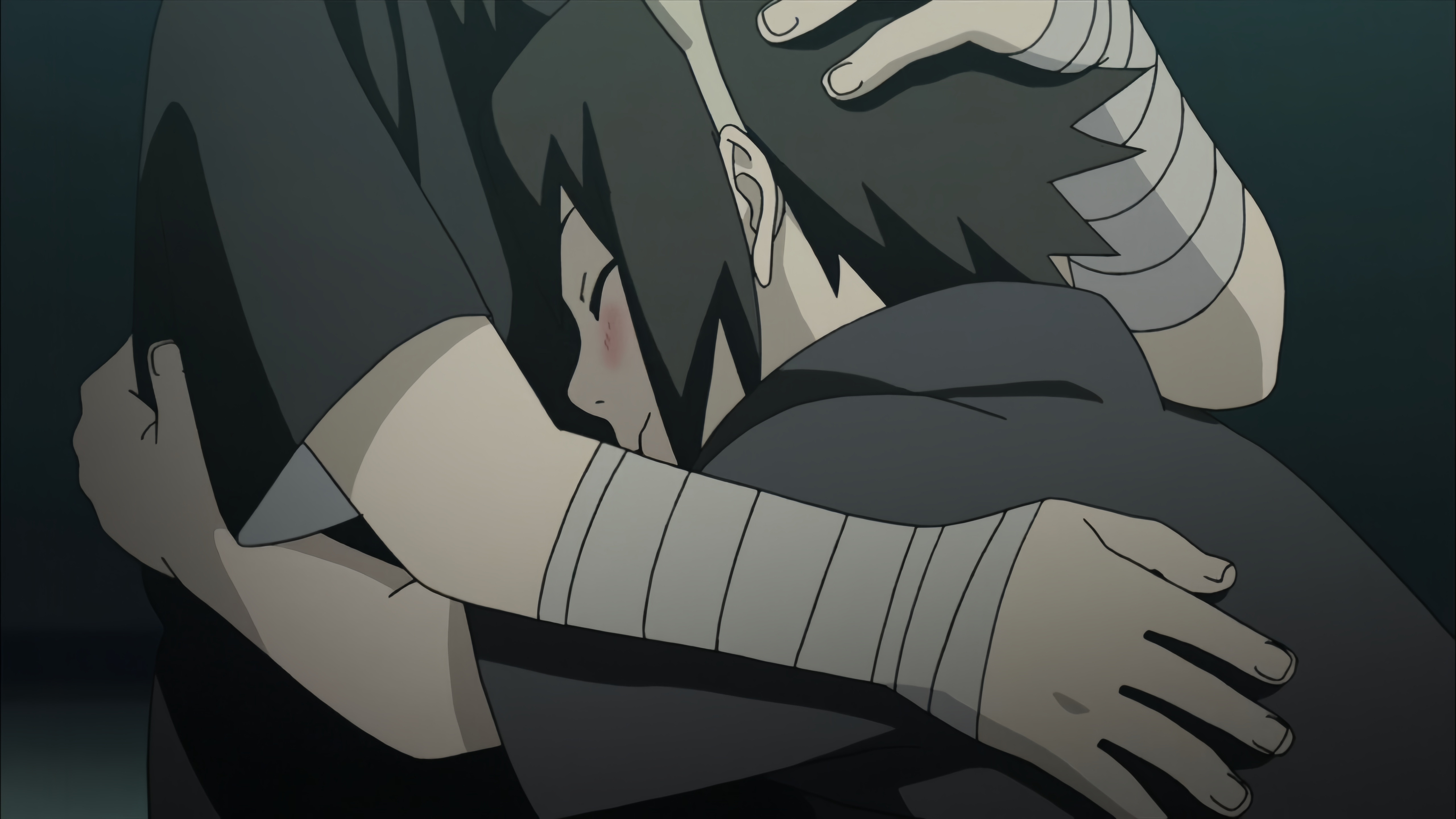 向哥哥撒娇卖萌的小佐小脸蛋红红的太可爱了火影忍者宇智波佐助