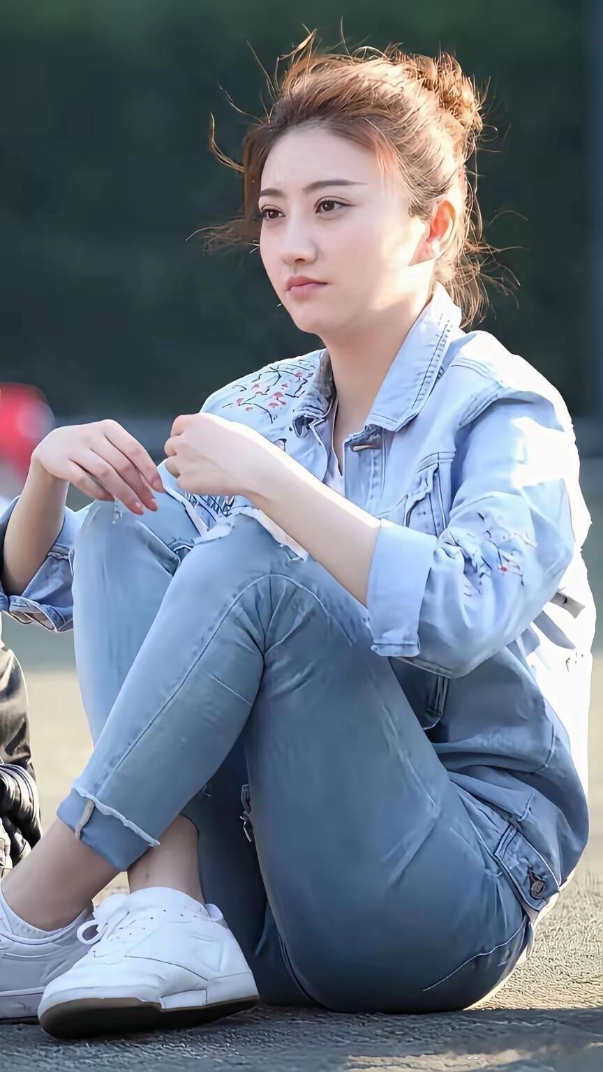 景甜年轻时照片，确实漂亮​