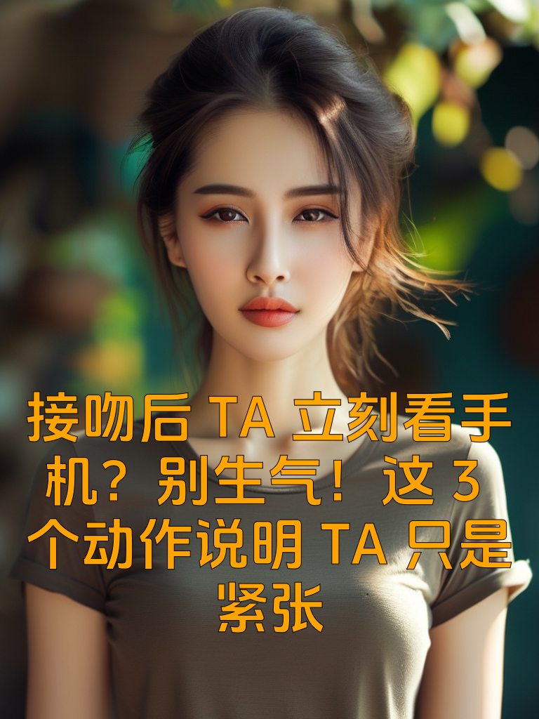 接吻后TA立刻看手机？别生气！这3个动作说明TA只是紧张