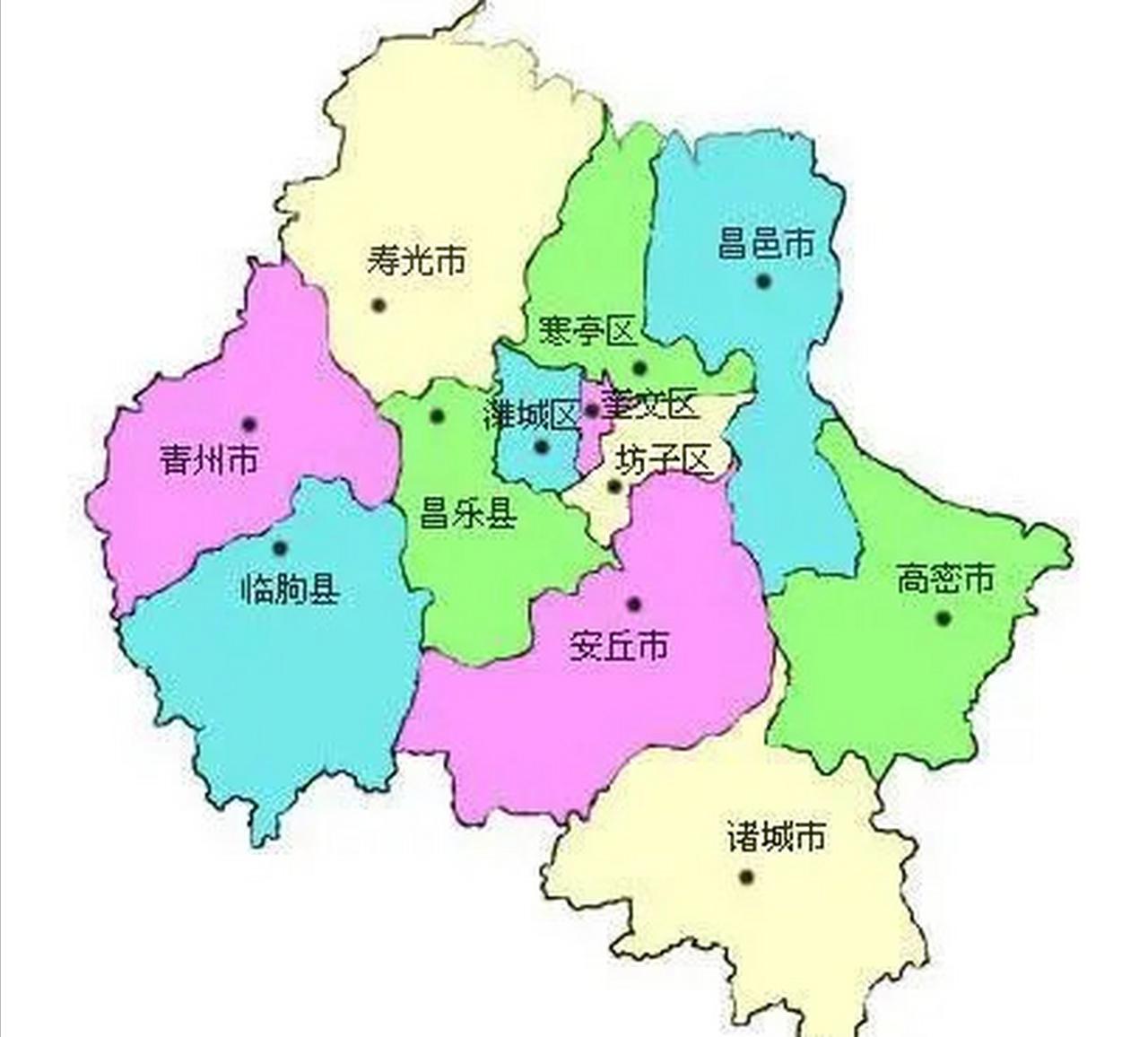 潍坊面积最小的县市区奎文区。奎文区成立于1994年，当时以白浪河为界将原潍城区划