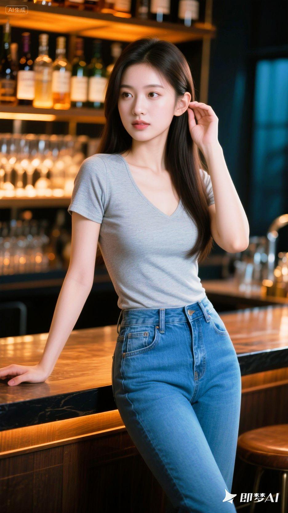 即梦AI 每日分享 完美身材 小性感 心动的感觉