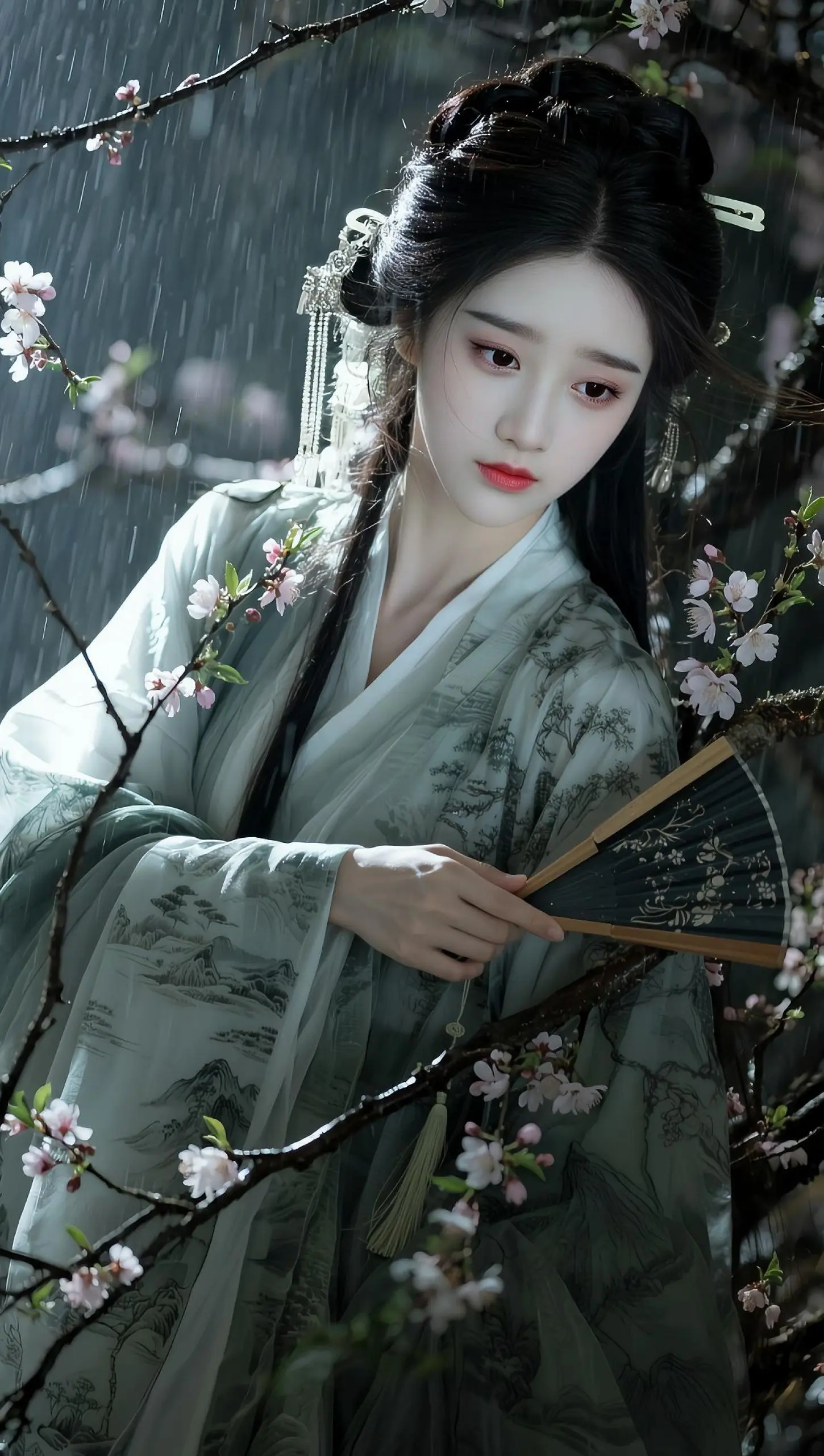 AI古风烟雨写真 ai创作 古风 热门 古风美人
