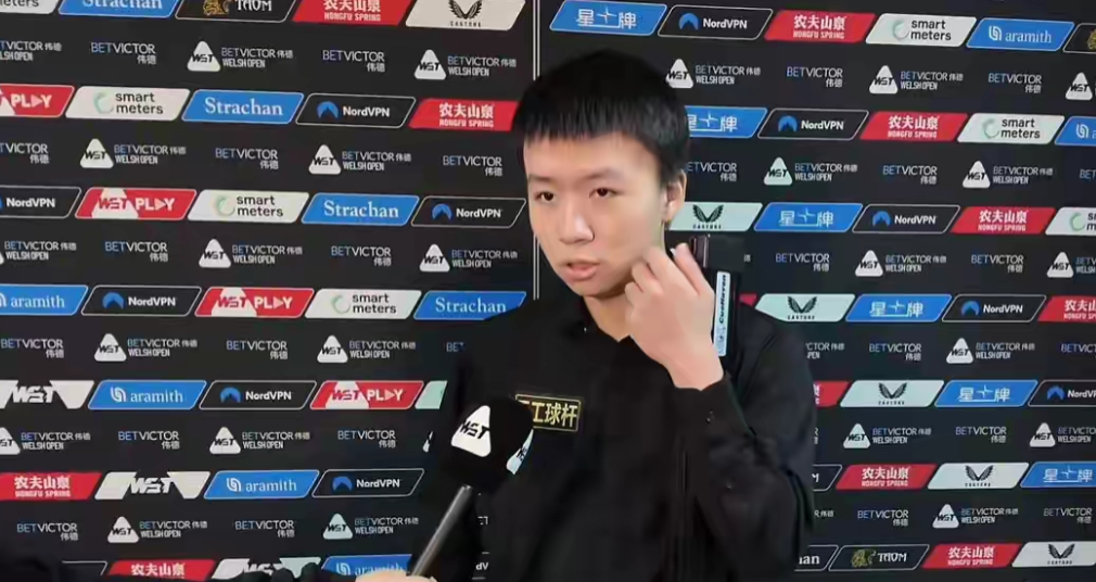 江俊赛后表示：不接受今天输掉比赛，是自已的节奏控制型打法输给了吴宜泽的快攻型，整