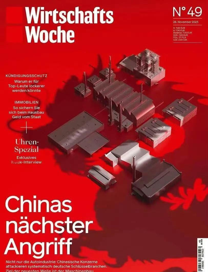 德国人心里有点慌了。他们的媒体最近拉响了警报，用了个挺吓人的标题：“中企正攻击德