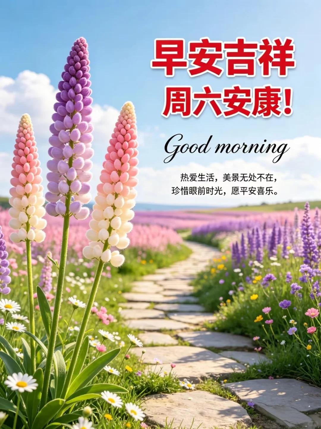 周六早安，愿君安好🍂！卸下一周的疲惫与匆忙，开启悠闲周末。夏末时节，冷暖交替，