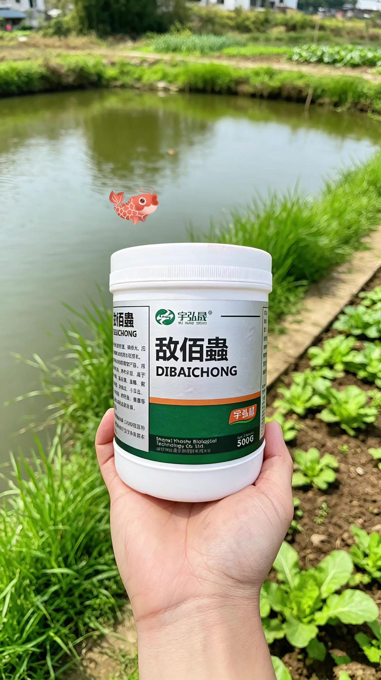 敌佰蟲鱼塘养殖鲢鱼鲤鱼草鱼