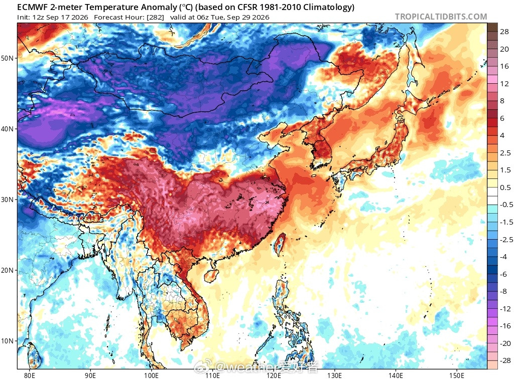 高温冷空气【秋老虎和冷空气都会有】下旬的副热带高压总体强势，南方大部地区白天还会