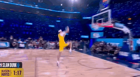 海斯来了！扣篮大赛第一扣！比较.....拿到了44.6分，最低分2026NBA全