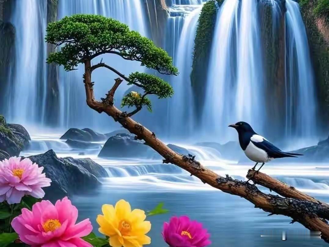 “海阔凭鱼跃”这句上联，意境开阔，给人一种自由奔放之感。我觉得下联“天高任鸟飞”